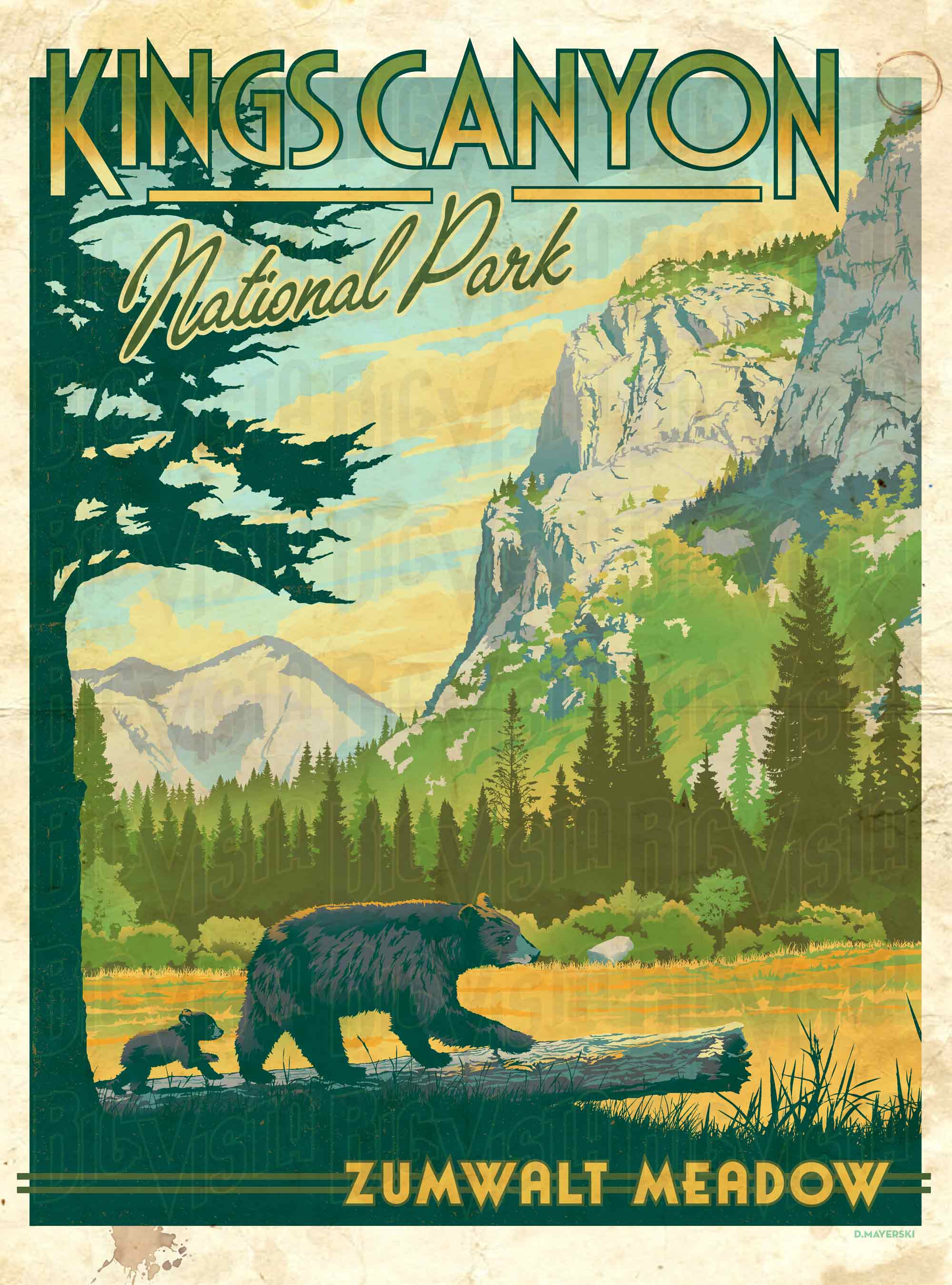 Zumwalt Meadow at Kings Canyon poster